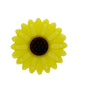 Silicone Focal Beads Daisy Sunflower Rounded Center 20pcs 38