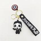 PVC Halloween Keychain Soft Rubber Spooky Clown Ghoul Figures 6