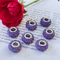 Acrylic Rose Spacer Beads 14mm Large Hole 50pcs 6