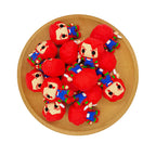 Silicone 3D Focal Beads Chucky Vivid Red Hair Sharp Details 2