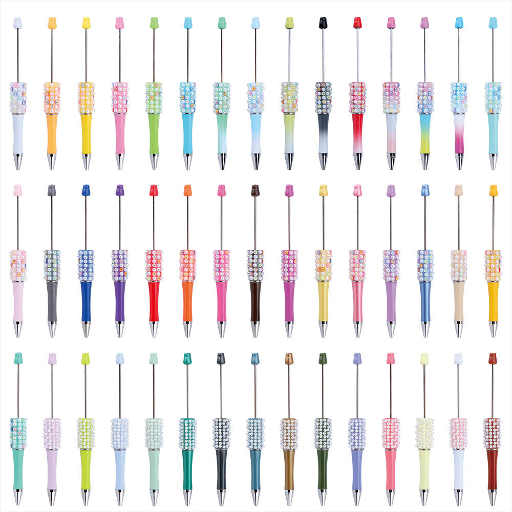Colorful Pearl Gradient Round Ballpoint Pen Plastic 2