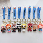 Acrylic Halloween Ghost Keychain Silicone Horror Character Charm