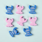 Silicone Focal Beads Stitch Character Front View 20pcs 2