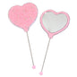 Beadable Heart Shape Handheld Makeup Mirror 13