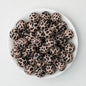 15mm Cow PPrinted Round Silicone Beads Colorful Spots 50pcs 7