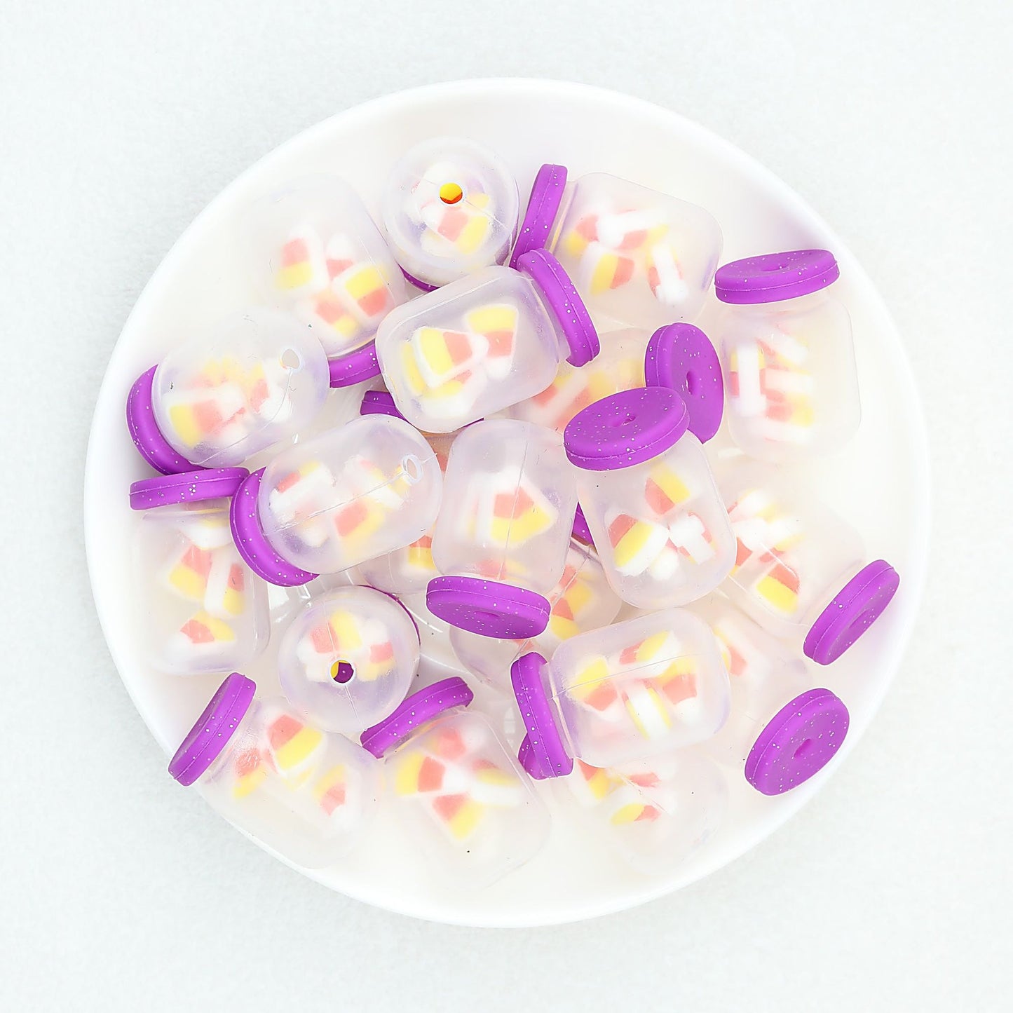 Silicone 3D Halloween Bottle Focal Beads 20 pcs - 2