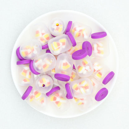 Silicone 3D Halloween Bottle Focal Beads 20 pcs - 2