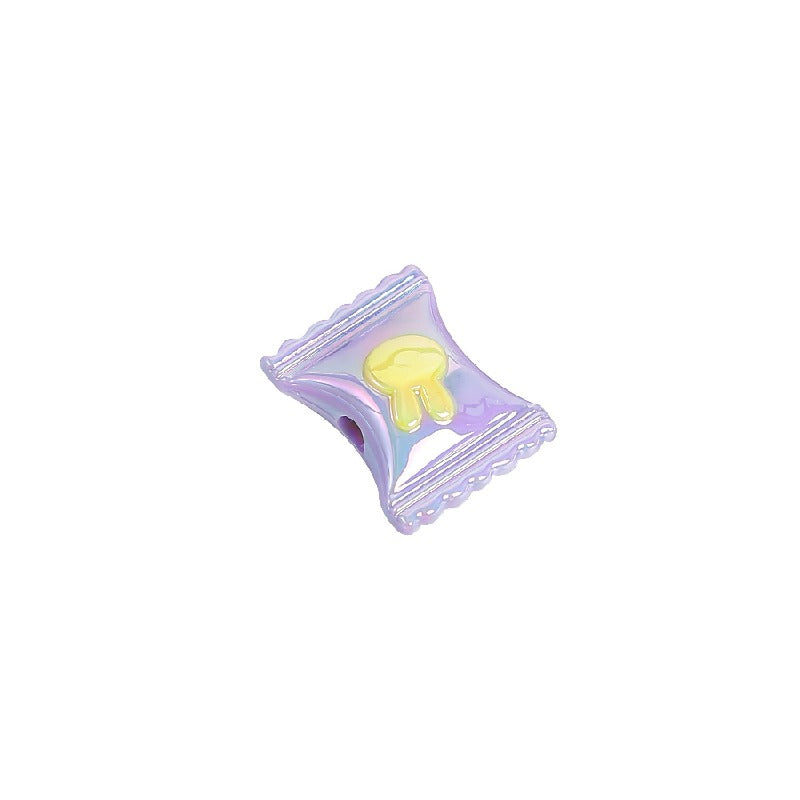 Rabbit Candy Acrylic Beads 11x21mm Glossy Pastel Colors 10pcs 2