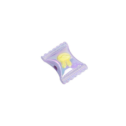 Rabbit Candy Acrylic Beads 11x21mm Glossy Pastel Colors 10pcs 2
