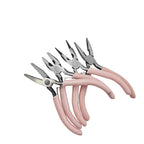 Jewelry Pliers High Carbon Steel Pink Handles 125mm 1pc 3