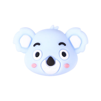 Silicone 3D Focal Beads Koala Head Multi Color Pastel Shades 20pcs 11