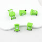 3D Colorful Trash Can Silicone Focal Beads Set 20pcs 4