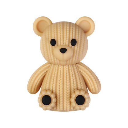 3D Cute Sweater Bear Silicone Focal Beads 20pcs 16