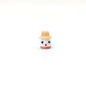 Lampwork Glass Beads Christmas Hat Snowman 15mm Hand Painted 4pcs 16