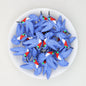 3D Colorful Hummingbird Silicone Focal Beads 20 pcs - Dark Blue
