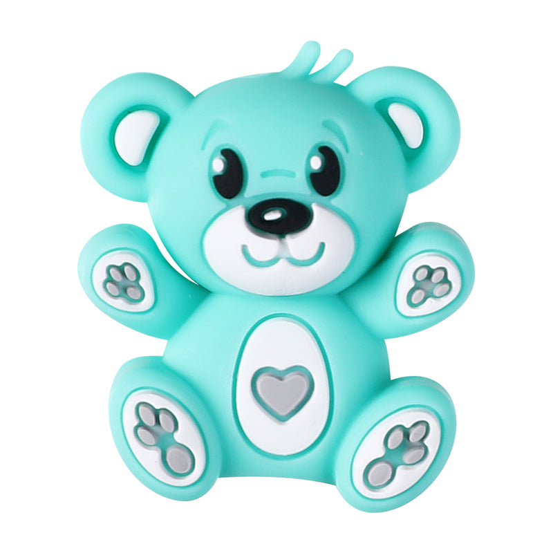 Silicone 3D Focal Beads Hug Bear Outstretched Arms 20pcs 11