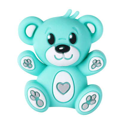 Silicone 3D Focal Beads Hug Bear Outstretched Arms 20pcs 11