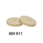 25mm Silicone Beads Flat Coin Spacer Pastel Mix 50pcs 24