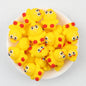 3D Cute Monster Silicone Focal Beads 20 pcs Multicolor 6