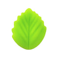 Colorful Leaf Silicone Beads Solid Color Matte Finish 20pcs 6