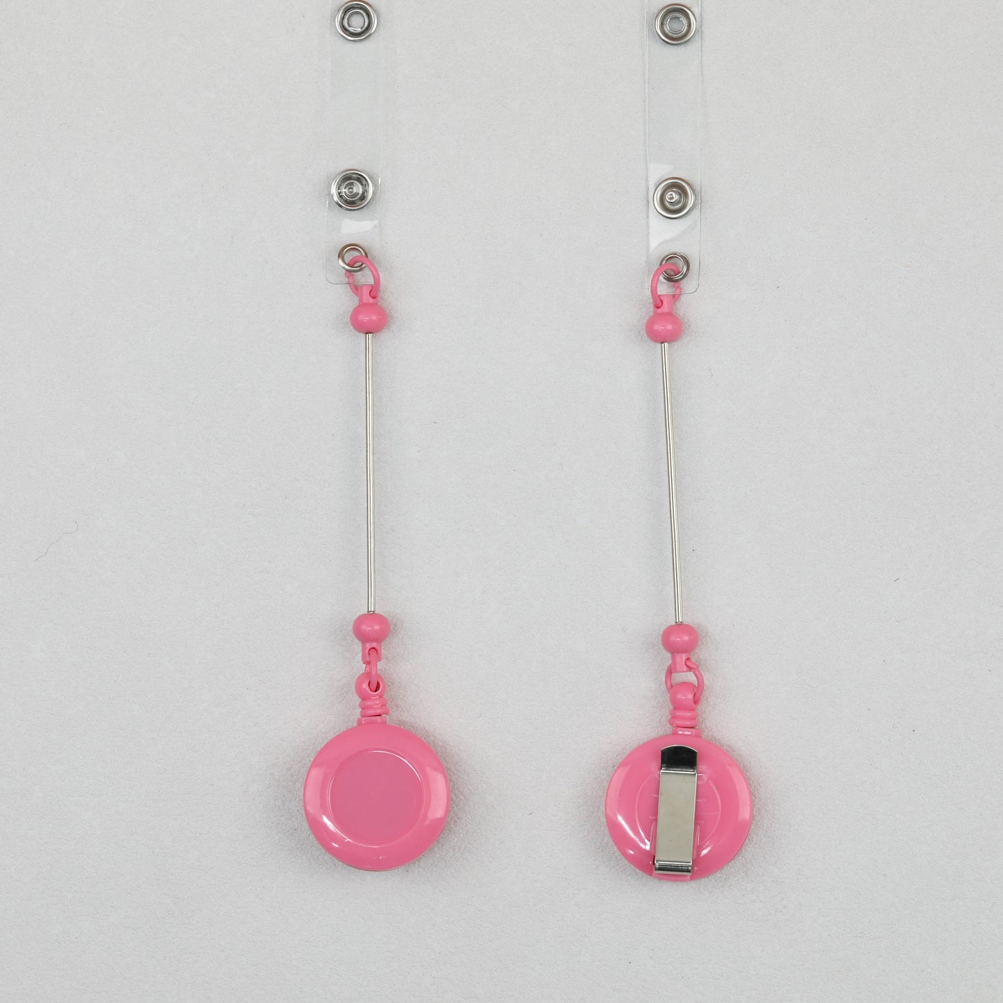 Beadable Badge Reels Retractable ID Keychain Clip