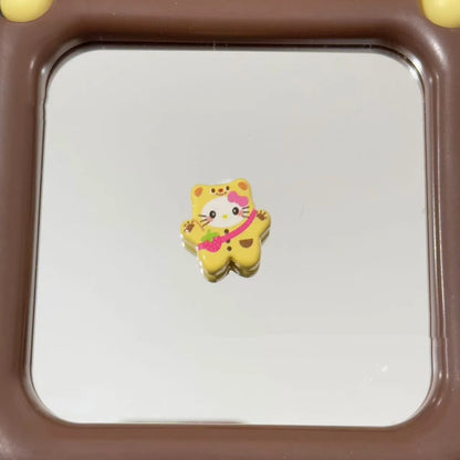 Painted Hello Kitty Acrylic Beads 25mm Wearing ButterBear Costume 10pcs 6