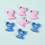 Silicone Focal Beads Stitch Character Front View 20pcs 4
