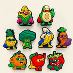 Silicone Focal Beads Fruit Superman Wearing Mask and Cape 20pcs