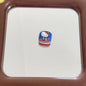 Acrylic Square Beads 16mm Glossy Cartoon Faces 10pcs 10