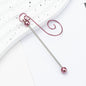 Beadable Hook Metallic Colorful Tips Swirl Shape 12.9cm 6