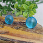 Frosted Round Glass Beads 6mm Assorted Colors Matte Finish 100pcs 10
