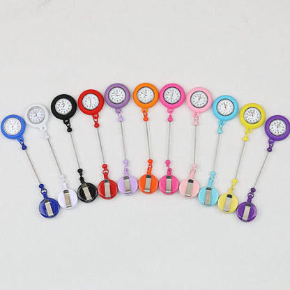Beadable Retractable Badge Reel Watch Glow In The Dark Silicone Case Easy Pull Buckle