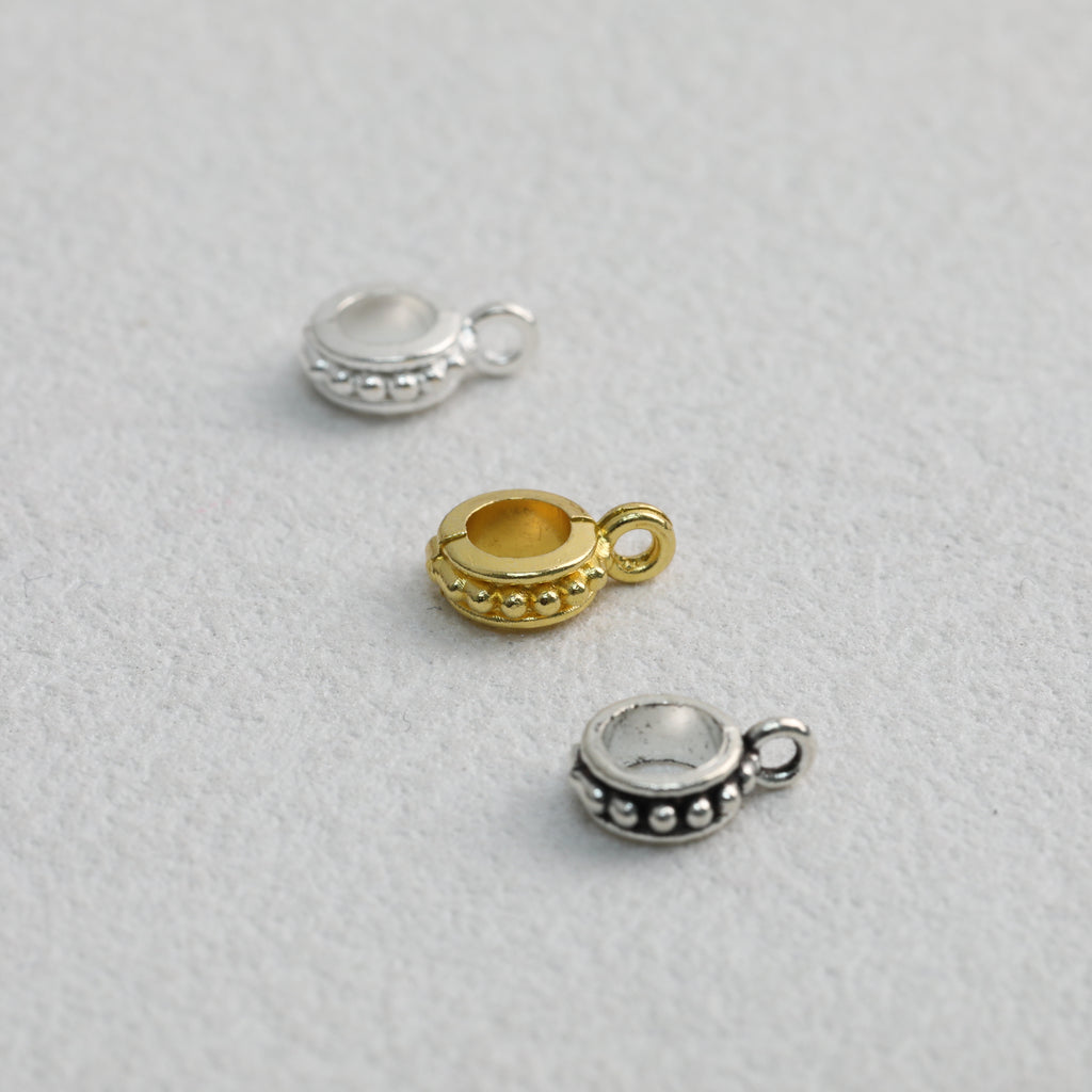 Alloy Double Hole Spacer Beads 10mm Vintage Tibetan Style 90pcs
