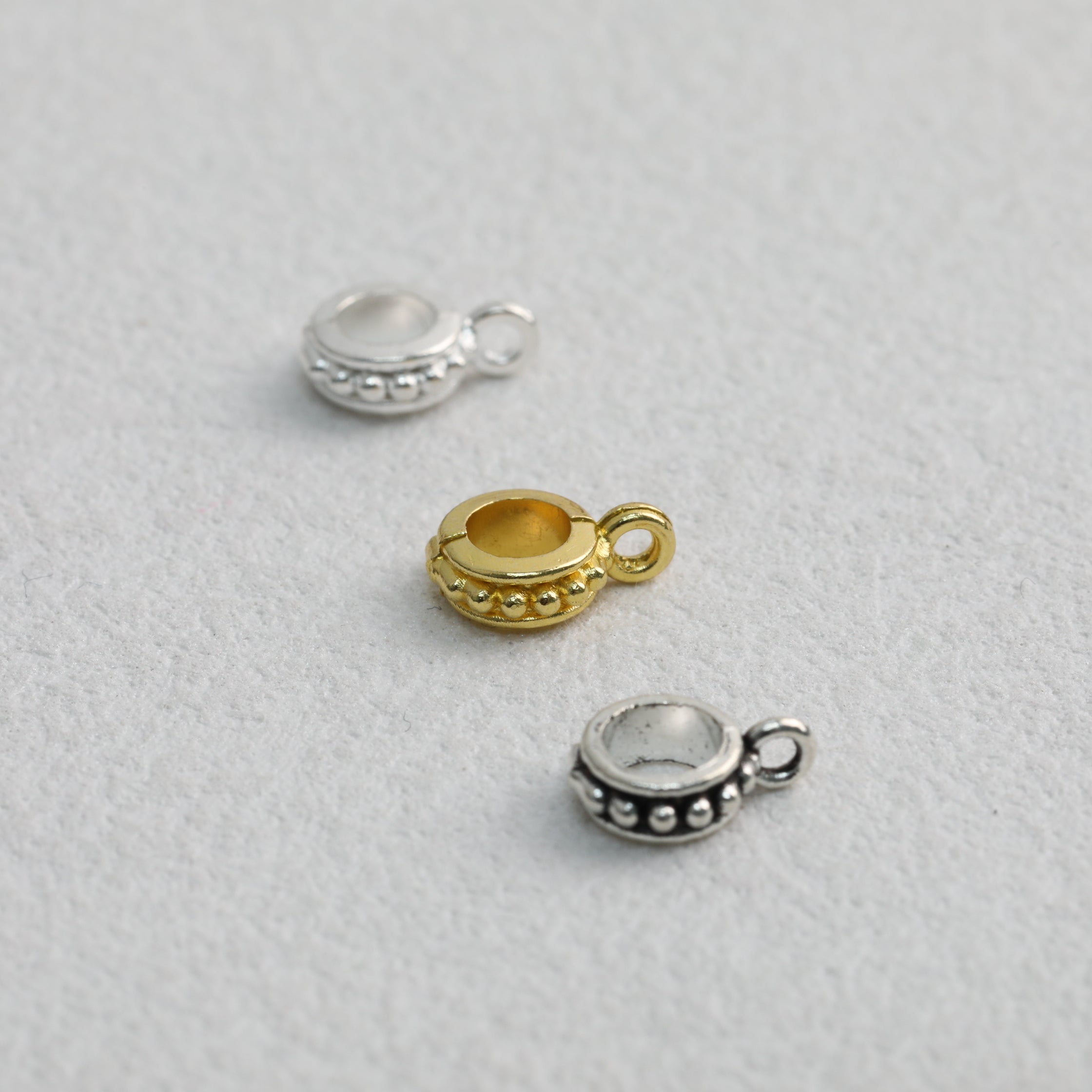 Alloy Double Hole Spacer Beads 10mm Vintage Tibetan Style 90pcs
