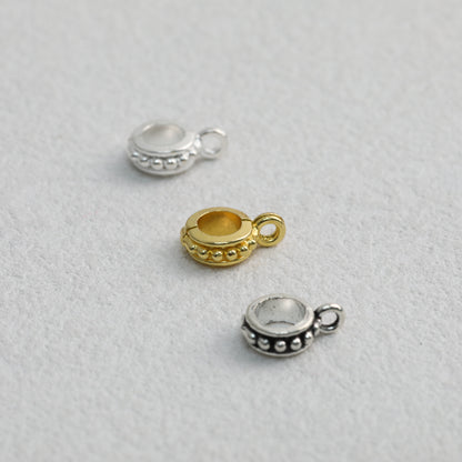 Alloy Double Hole Spacer Beads 10mm Vintage Tibetan Style 90pcs