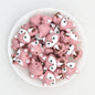 3D Multicolor Sitting Fox Silicone Focal Beads 20Pcs 5