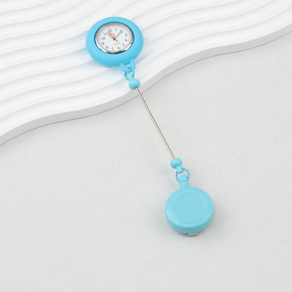 Beadable Pocket Watch Glow In The Dark Silicone Case Easy Pull Buckle