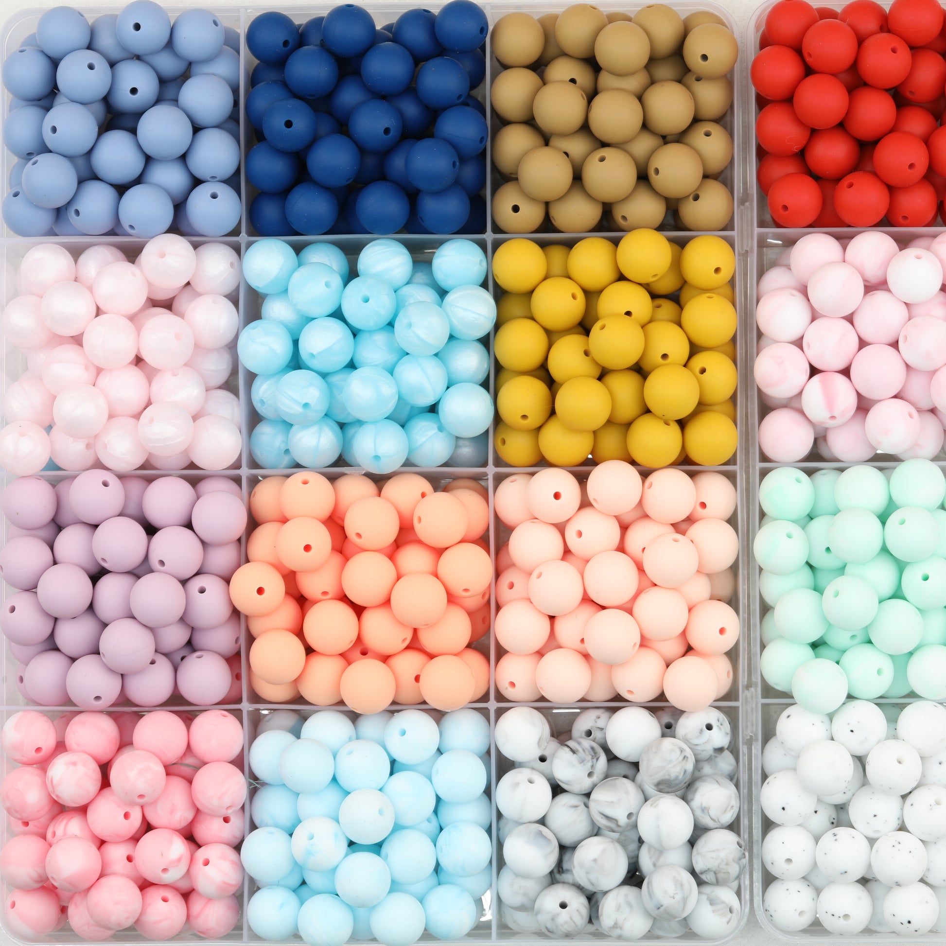 50pcs 15mm Solid Color Round Silicone Beads-32 Colors（33-64） 3