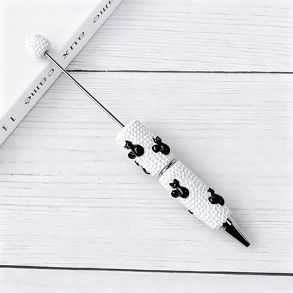 Beadable Halloween Pen with Pumpkin Ghost and Skull Designs 10