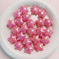 Opaque Star Acrylic Beads 22mm Glossy Colorful 10pcs 9