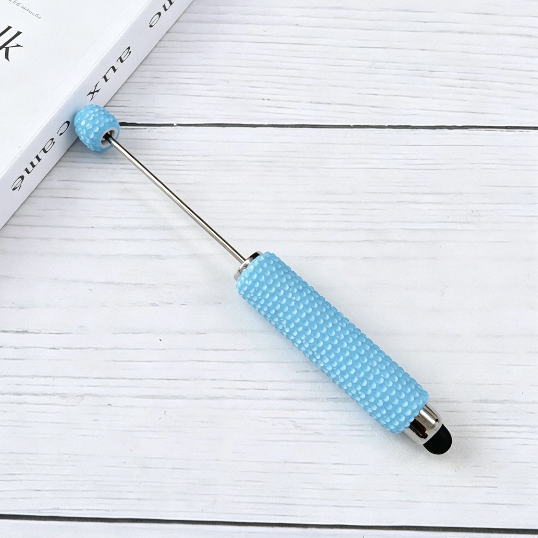 DIY Candy Color Multifunctional 3 in 1 Touch Screen Beadable Pen 18