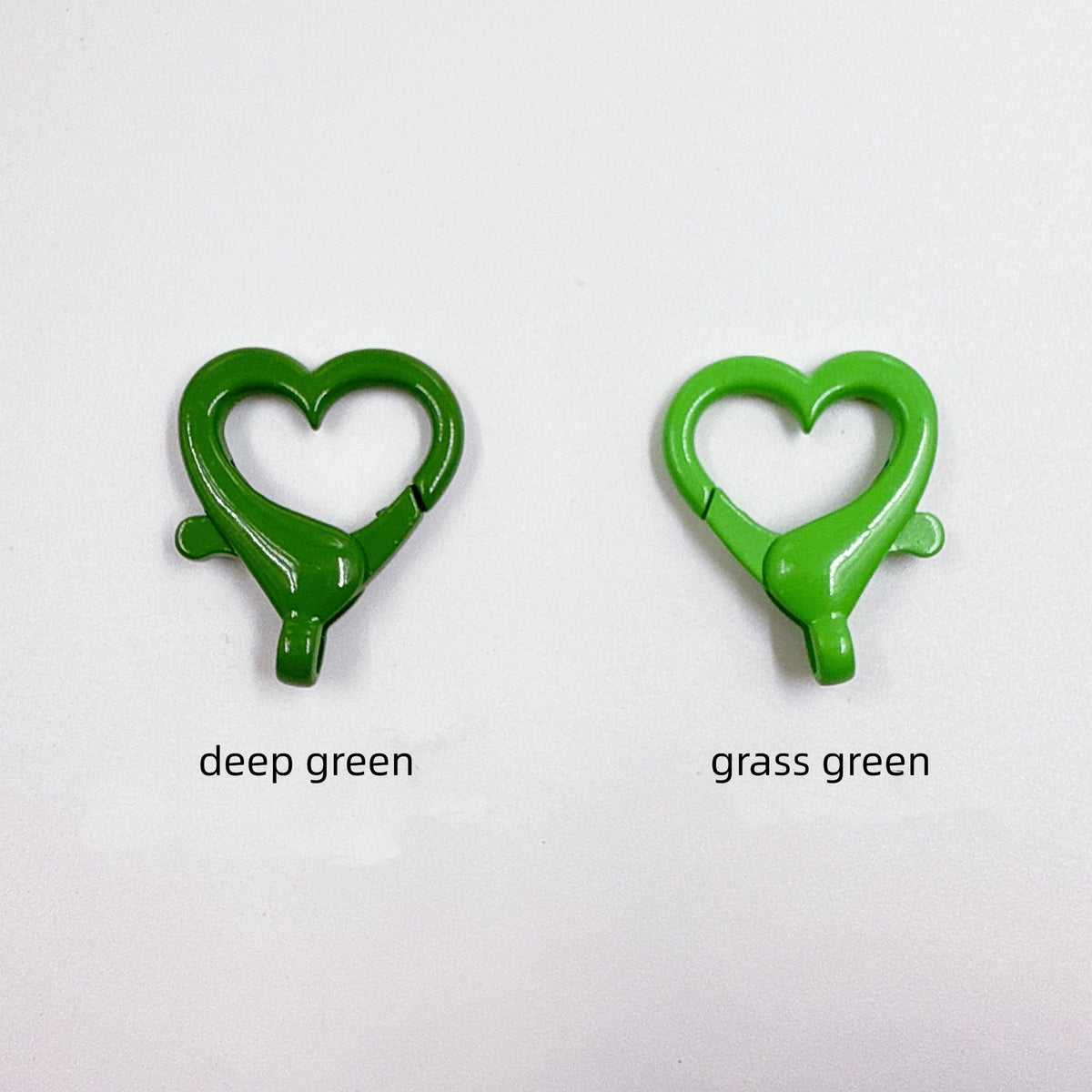 Spray Painted Alloy Heart Connector Clasps Metal Hardware 10pcs 13