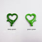 Spray Painted Alloy Heart Connector Clasps Metal Hardware 10pcs 13