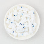 Chef Character 3D White Silicone Focal Beads 20pcs