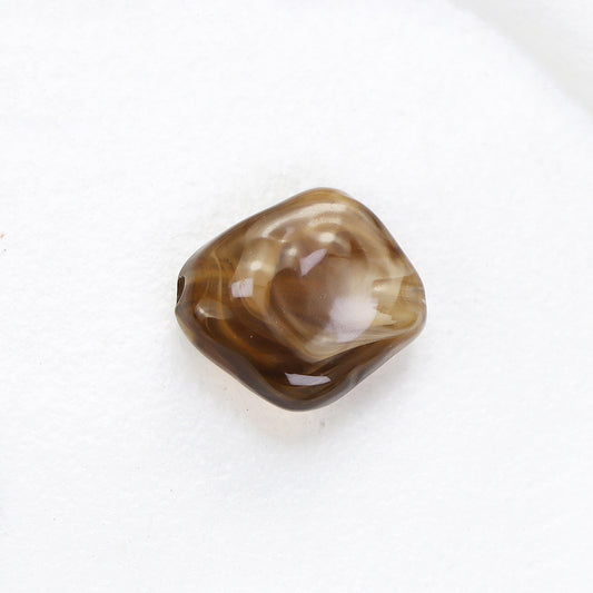 Vintage Irregular Square Acrylic Beads 16mm Gradient Color 100pcs 2