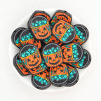 Halloween Pumpkin Bucket Silicone Focal Beads 20pcs 2