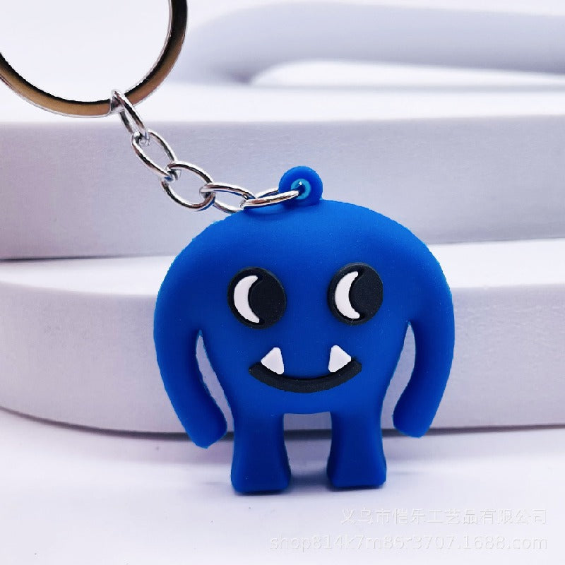 Soft Rubber Cartoon Monster Keychain Colorful Garten Of Banban Plush 11