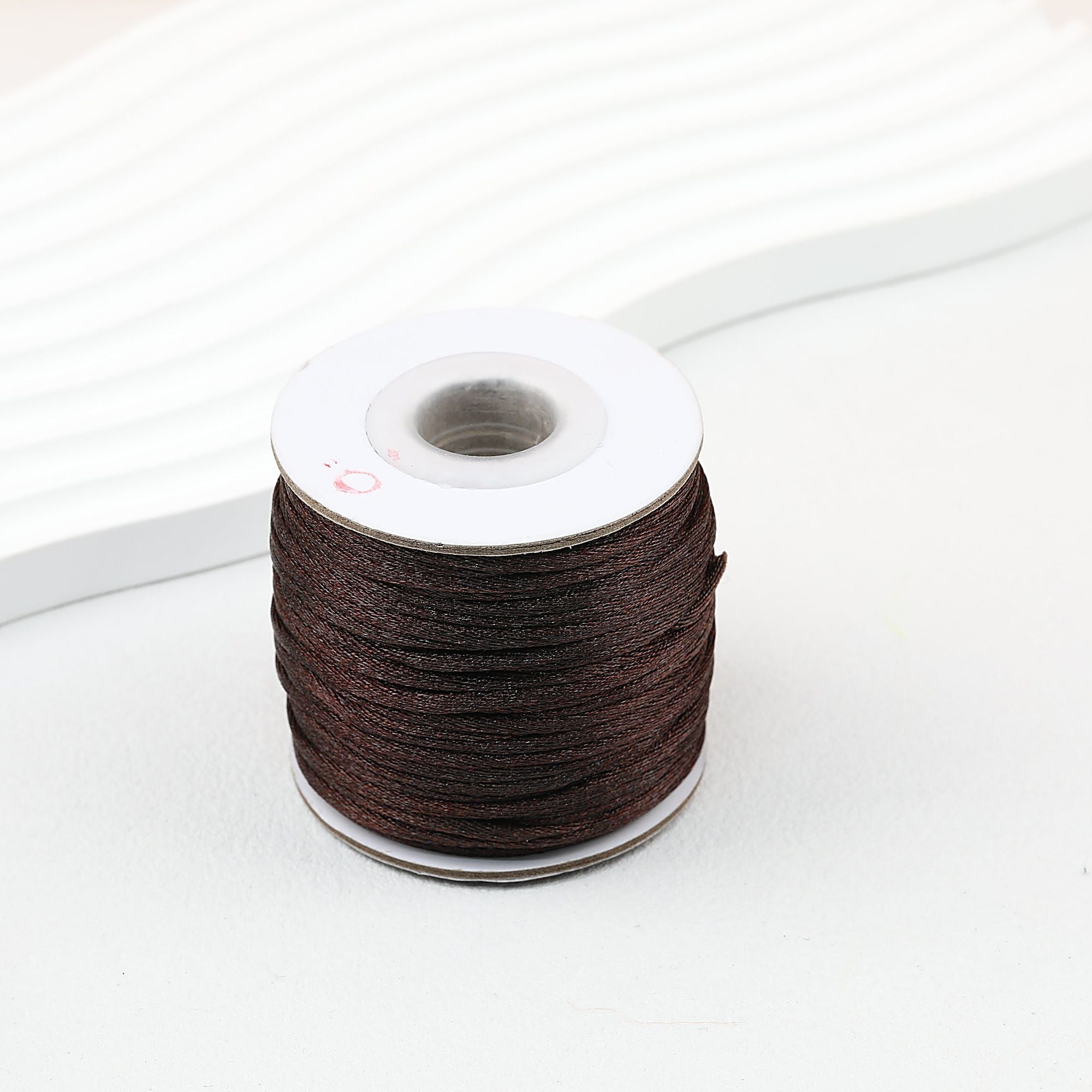 Nylon String Beading Cord 2mm Diameter Gold 38 Yards - #3 Dark Coffee