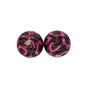 15mm Printed Silicone Beads Daisy Polka Dot Patterns 50pcs 2
