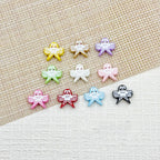 Baking Painted Poker Metal Beads 15mm Colorful Whimsical Design 10pcs
